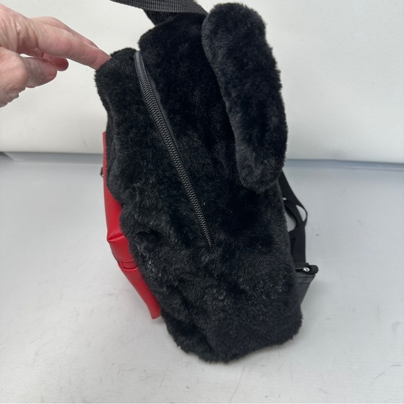 Mickey Mouse x Bioworld Disney Soft Furry Backpack Bookbag‎ with Mouse Ears GUC main image 14
